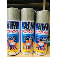 Sơn xịt ATM cầm tay đủ màu tiện lợi,Sơn phun dạng xịt ATM ,TV các màu Thái