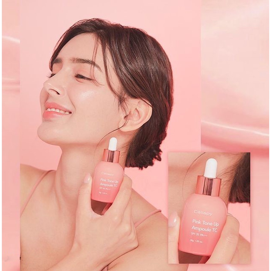 Tinh Chất Dưỡng Trắng Da Chống Nắng Cellapy Pink Tone Up Ampoule TC SPF 35 PA+++ 30g