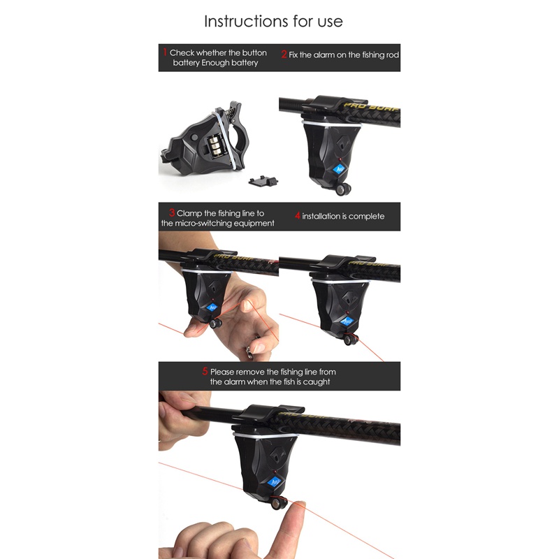 Thiết Bị Báo Cá Cắn Câu Mini Cảm Biến Ánh Sáng