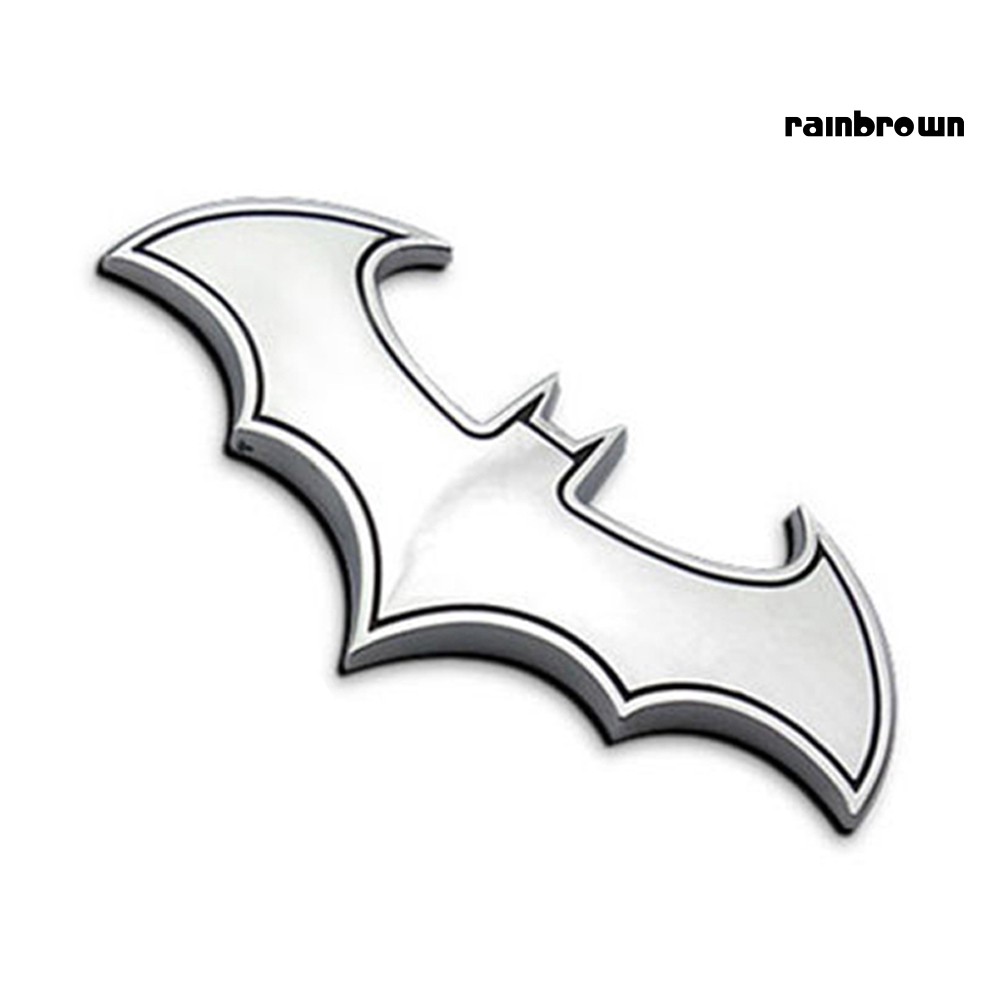 Sticker kim loại hình chim dơi 3D trang trí xe hơi / xe tải độc đáo