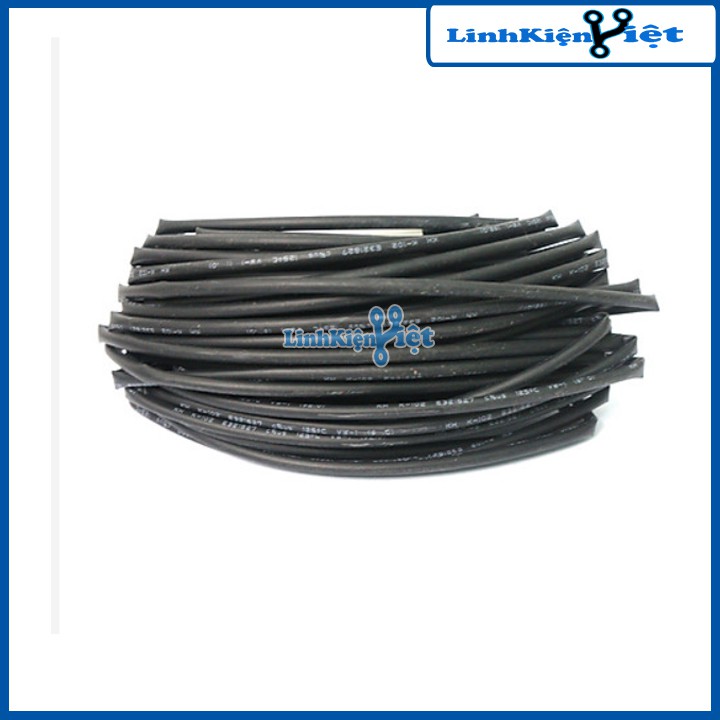 Bộ 10 Ống Gen Co Nhiệt Cách Điện, Mỗi Ống Dài 1m ( Đen )