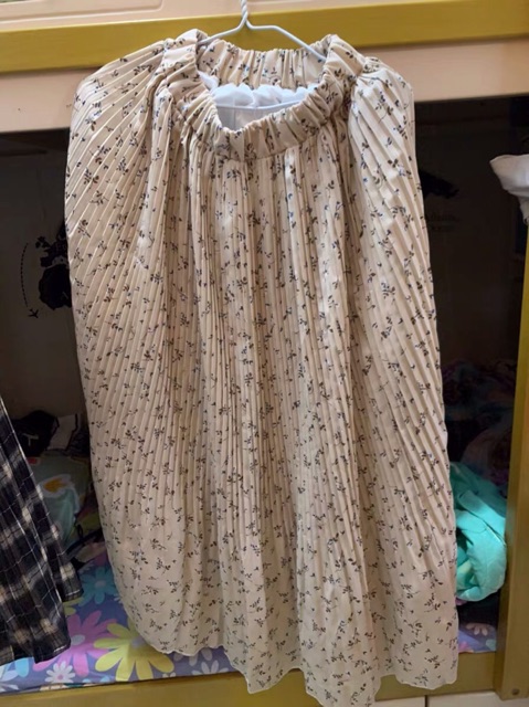 (Sẵn hàng) Chân váy chiffon hoa nhí, chân váy xoè dài dập li nhỏ, hoa nhí ulzzang,có lót trong ( Kèm Ảnh Thật) | BigBuy360 - bigbuy360.vn