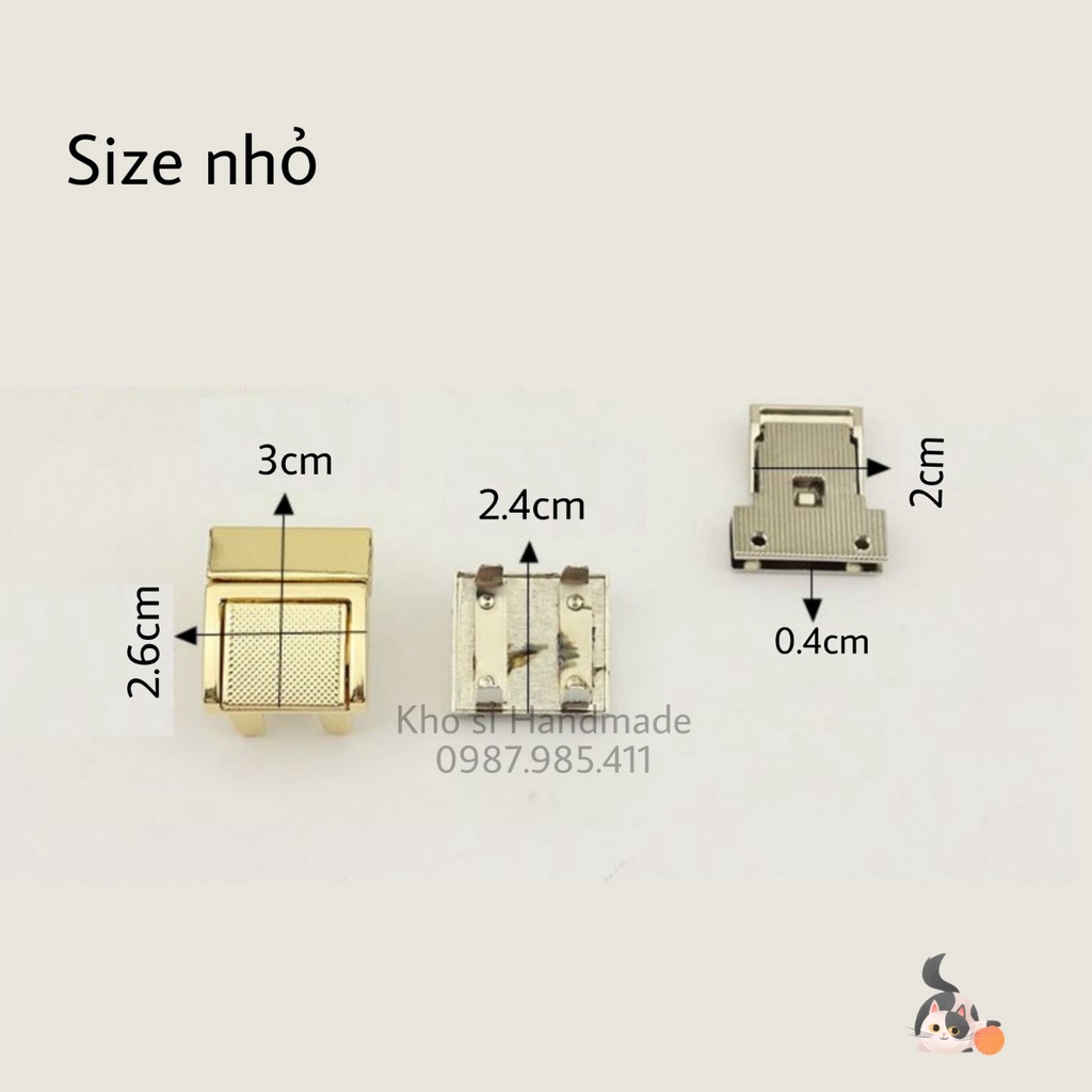 Khóa Sập Vuông Caro Nhiều Size Loại Tốt