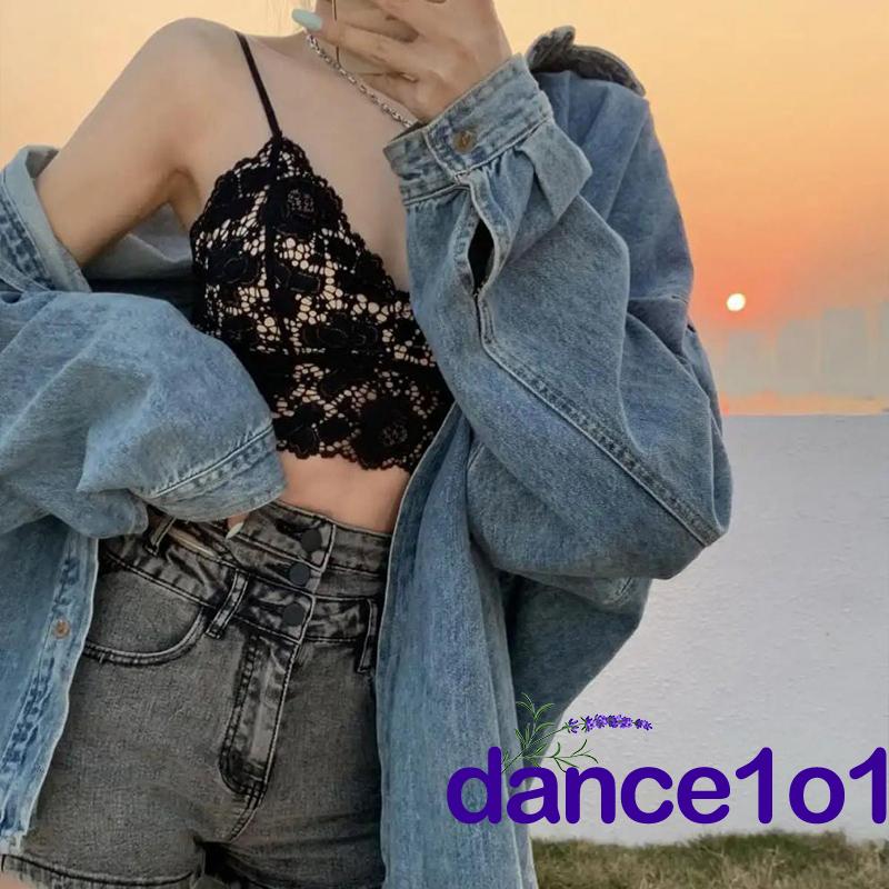 Áo ngực ren hoa phối dây dễ dàng điều chỉnh quyến rũ