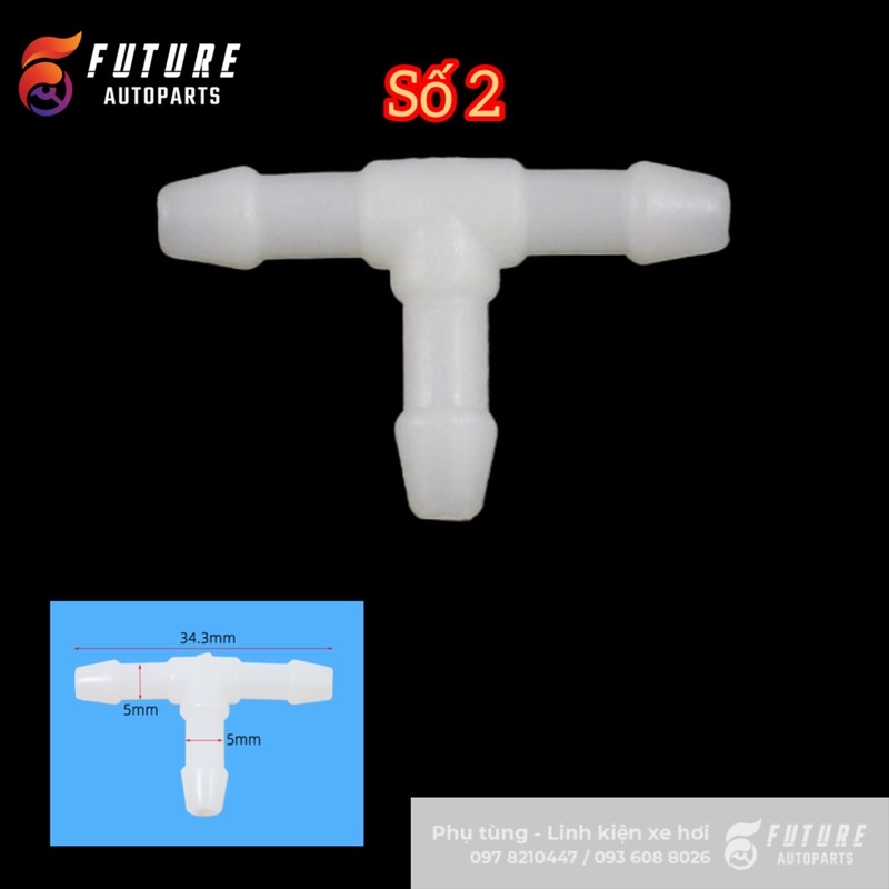Cút nối tuy ô bơm nước rửa kính xe hơi loại chạc đôi , chac ba  - Future Autoparts