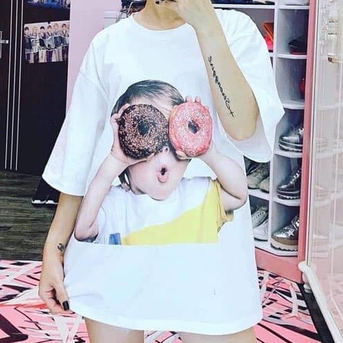 Áo phông nữ kid donut SGES dáng form rộng cực xinh