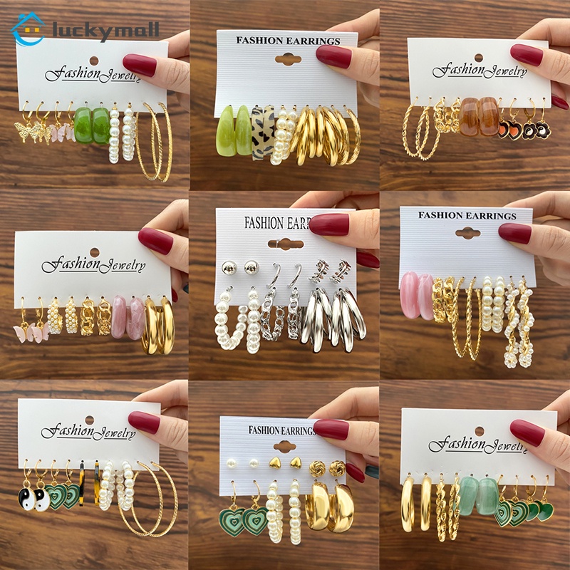 Bông tai hình trái tim đính đá thời trang sang trọng dành cho nữ