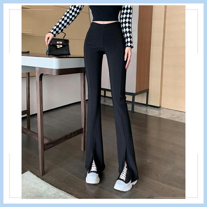 Quần Ống Loe Xẻ Dáng Siêu Dài Cực Hot Top 1 Bán Chạy Nhất Hàn Quốc 999