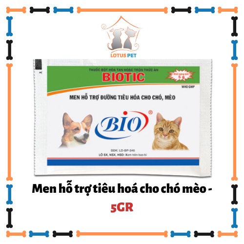 Men tiêu hoá Biotic dành cho chó mèo - Gói 5g
