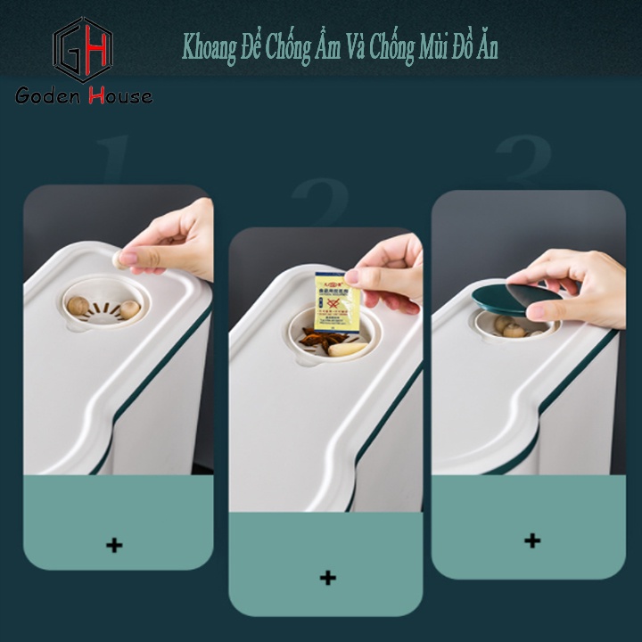 Thùng Đựng Gạo 10kg, 5kg Thông Minh Chống ẩm Cao Cấp.