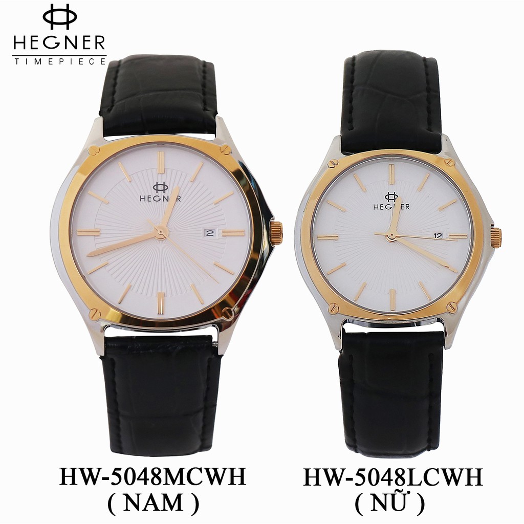 Đồng Hồ cặp đôi Hegner HW-5048MCWH [ Chính Hãng Full Box ] Kính Sapphire Chống Xước , Chốn