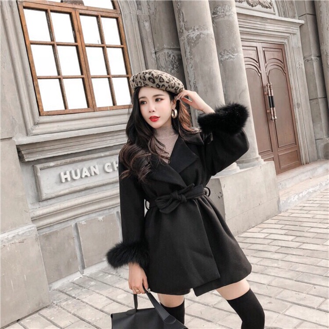 Áo dạ tay lông siêu xinhhh
