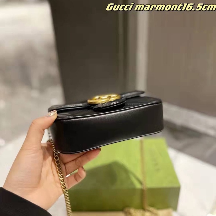 Túi Đeo Chéo Thêu Trái Tim Phong Cách Mới 2023 Mini 16.5cm Không Kèm Hộp Quà GG777777