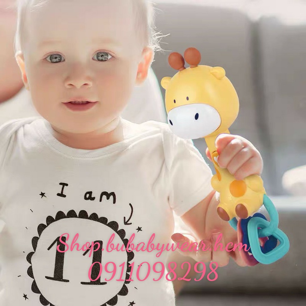 XÚC XẮC GẶM NƯỚU CÓ ĐÈN, PHÁT NHẠC BABYTRY CAO CẤP CHO BÉ