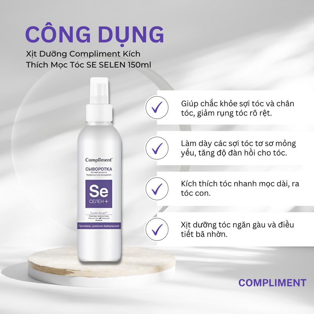 Xịt Dưỡng Tóc Se Selen Compliment Kích Thích Mọc Tóc Và Giảm Rụng Tóc 150ml