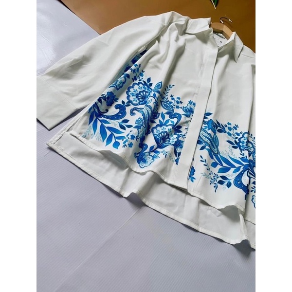 Áo voan lụa xẻ lai ZR