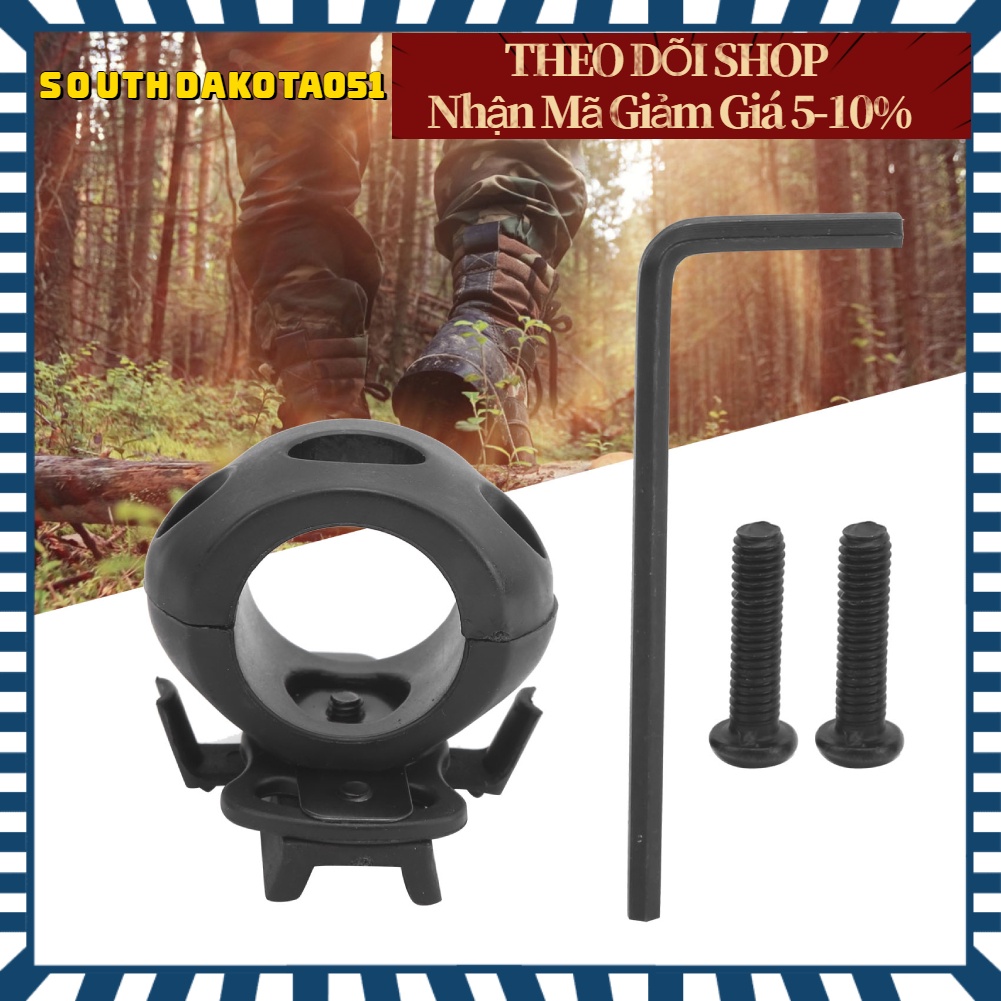 Hàng Sẵn Giá đỡ đèn pin gắn mũ bảo hiểm di động cho MICH / IBH / FAST【Southdakota051】