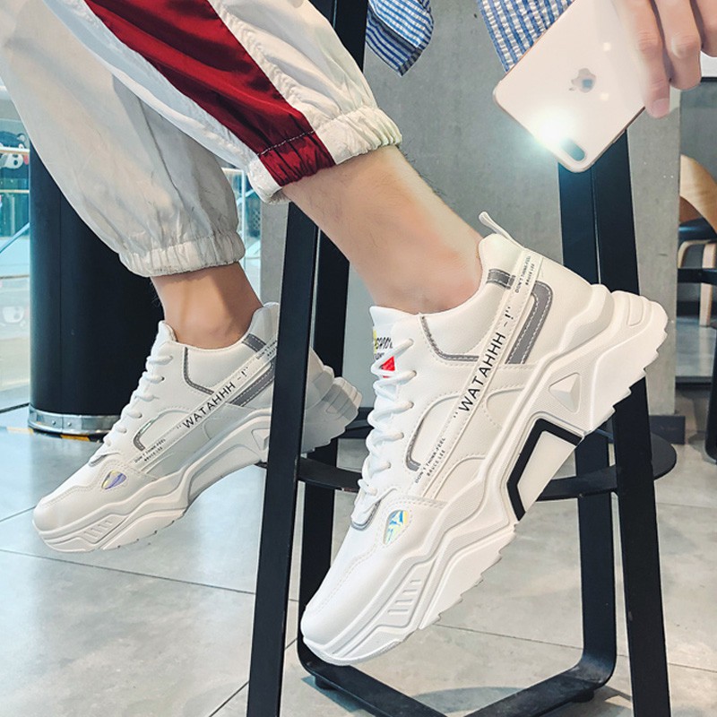Giày thể thao sneaker nam WATAHH phản quang nổi bật kiểu dáng hiện đại | BigBuy360 - bigbuy360.vn
