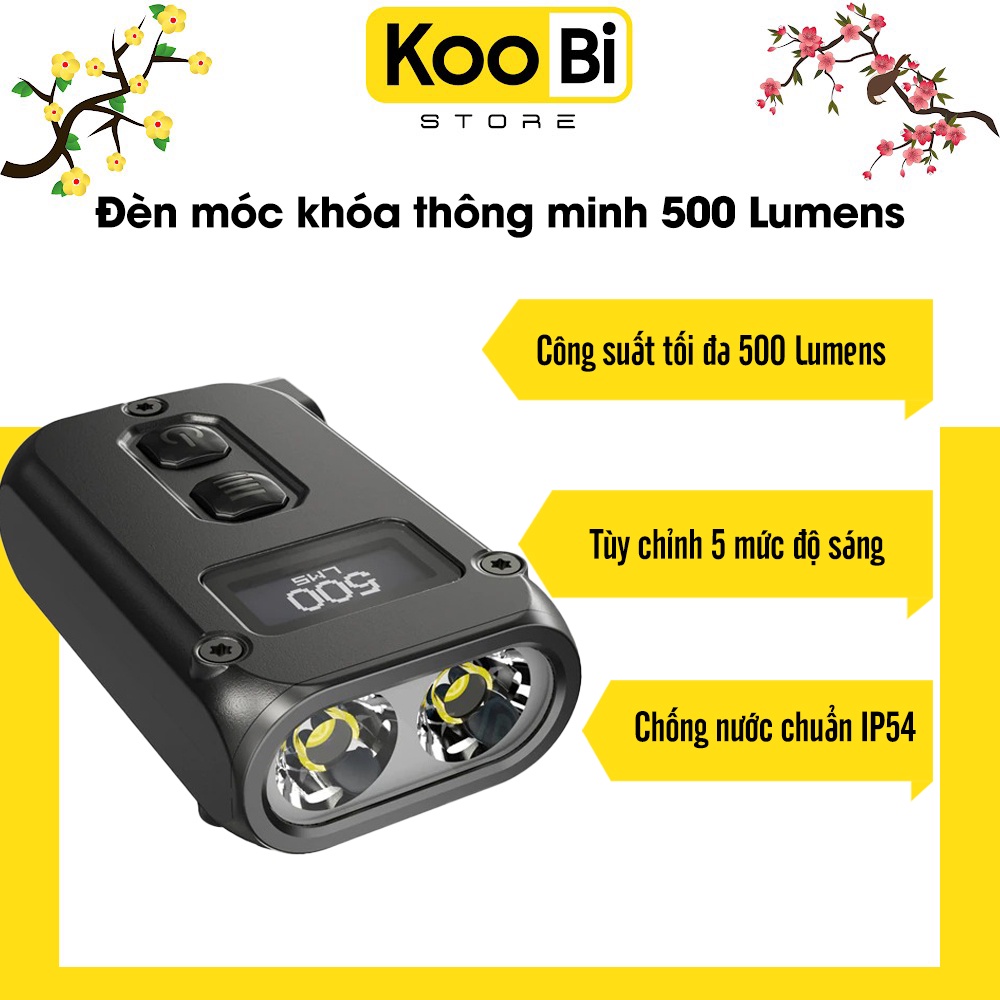 Đèn pin - Tini 2 - Nitecore - Đèn móc khóa thông minh
