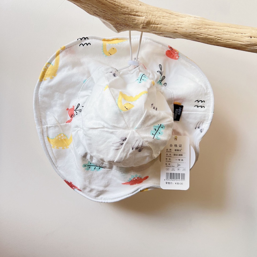 HAT10.13 Nón vành, mũ bucket thiết kế dễ thương thời trang hàn quốc cho bé, vải cotton thoáng mát