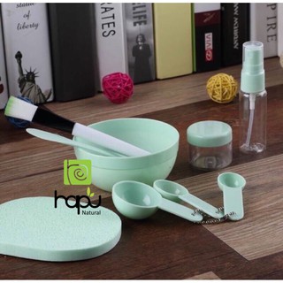 Bộ chén cọ trộn mặt nạ 9 món HaPganic
