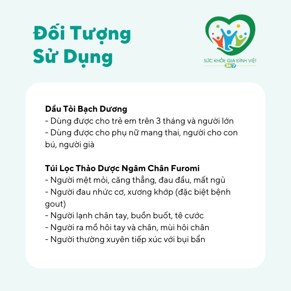Combo Ngâm Chân Thảo Dược Furomi &amp; Dầu Tỏi Bạch Dương 30ml Chăm Sóc Sức Khỏe Gia Đình Suckhoegiadinhviet247