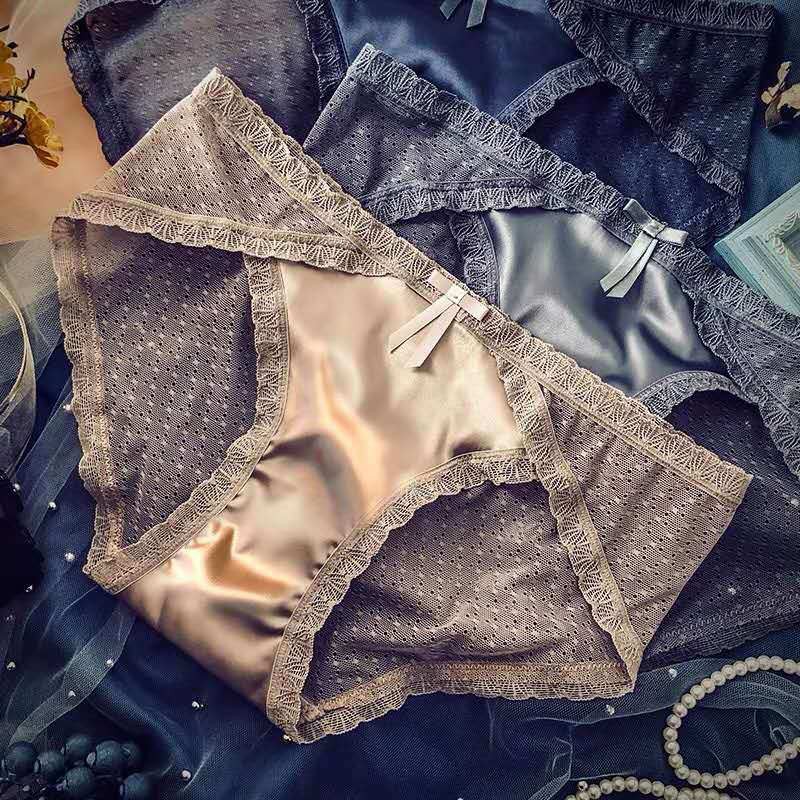 Quần Lót Lụa Phối Ren Chống Vi Khuẩn 215 | BigBuy360 - bigbuy360.vn