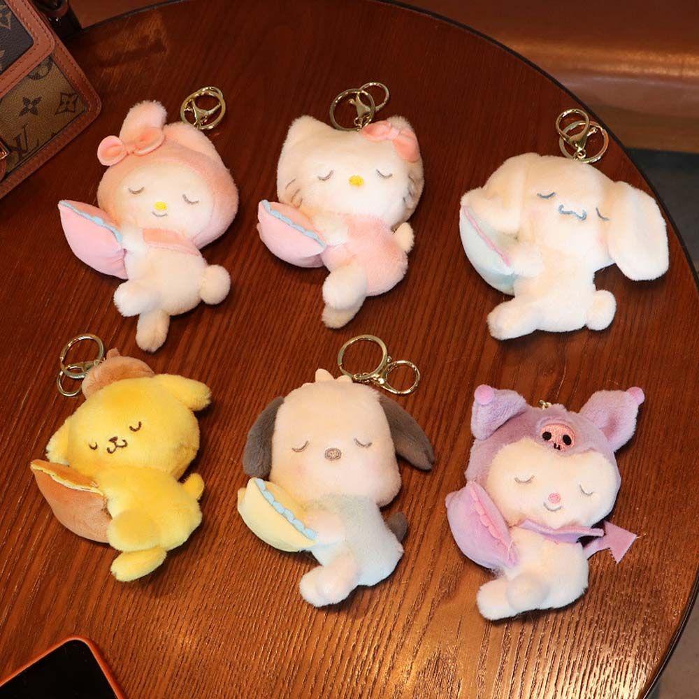 Móc Khóa Hình Kuromi PP Nhồi Bông Hoạt Hình Độc Đáo Giá Đỡ