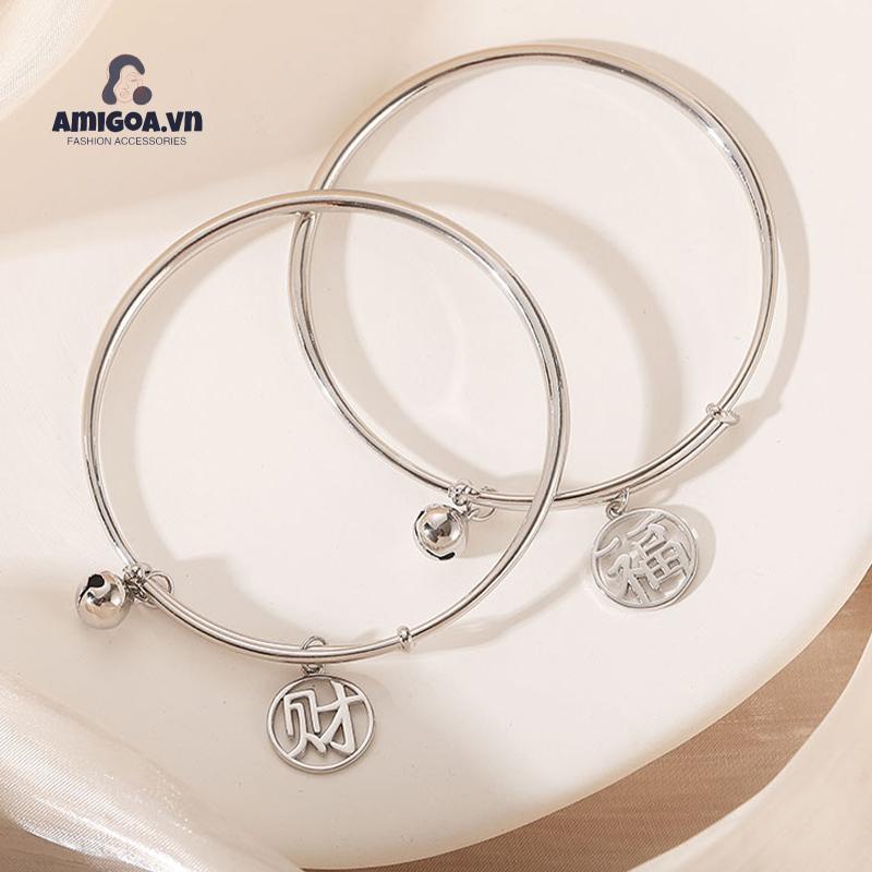 ✨✨Vòng Đeo Tay Gắn Chuông May Mắn Dùng Làm Quà Tặng Cho Cặp Đôi