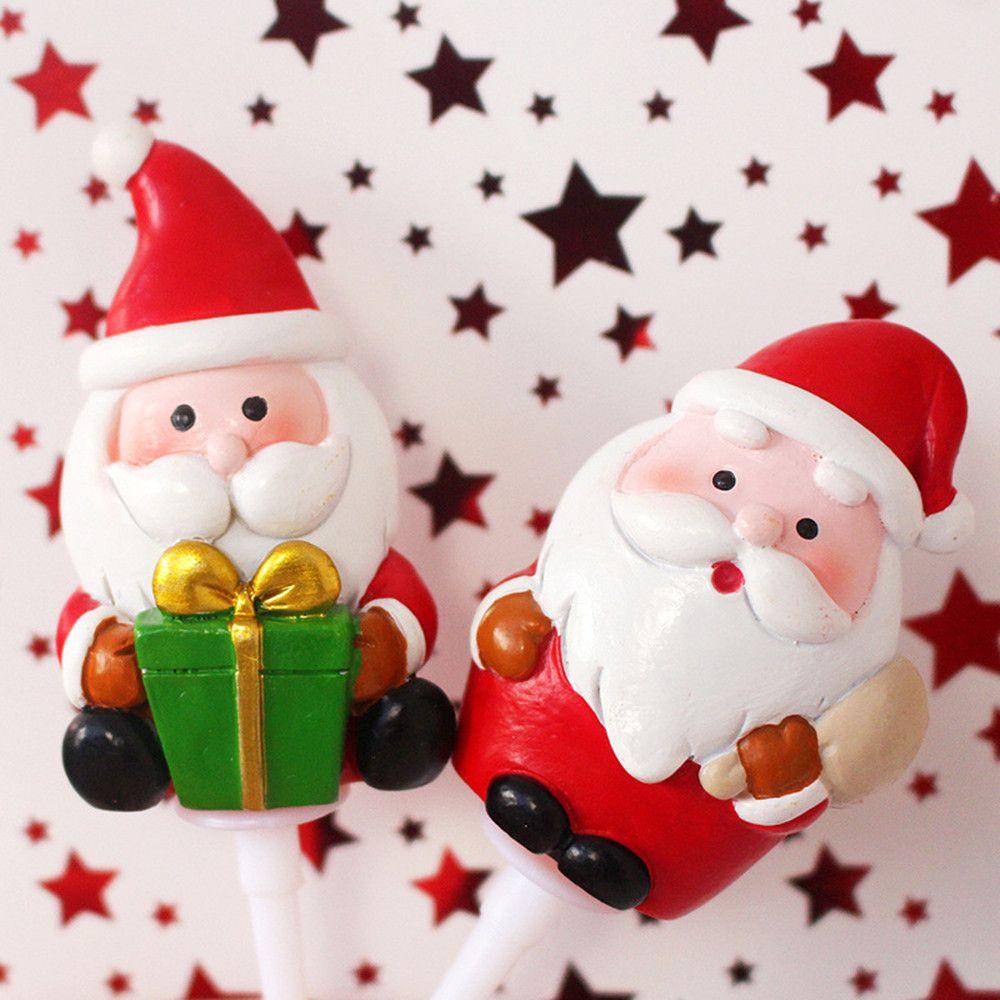 YNATURAL Topper Cắm Trang Trí Bánh Kem Hình Người Tuyết