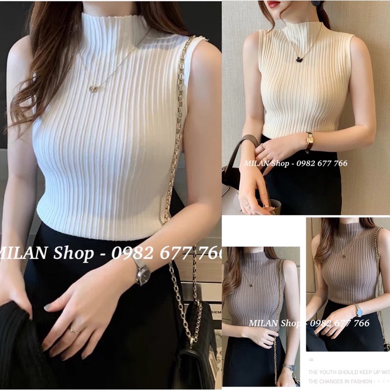 Áo len sát nách cổ 3p quốc dân