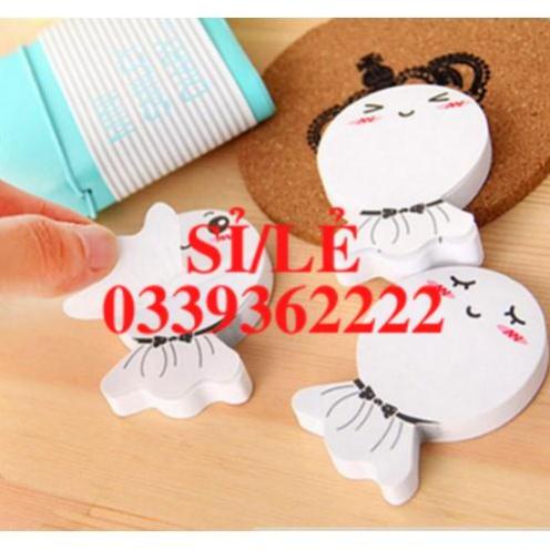 [ HAIANHSHOP ] Giấy note búp bê cầu mưa nắng 6,5*4,8cm  Duashop &gt;