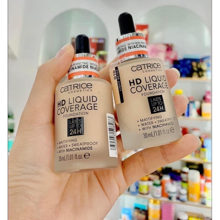 Kem nền Catrice Liquid HD mẫu mới with Niacinamide