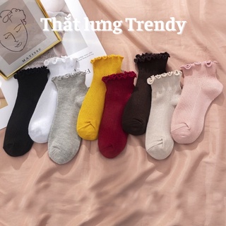 Tất cổ nhún bèo tiểu thư