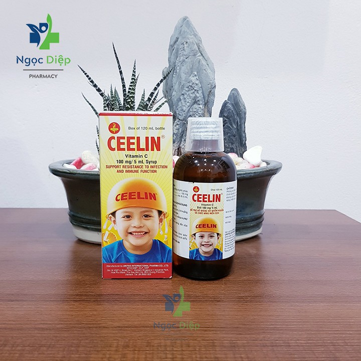 Ceelin Siro Vitamin C (120ml) tăng sức đề kháng với nhiễm khuẩn