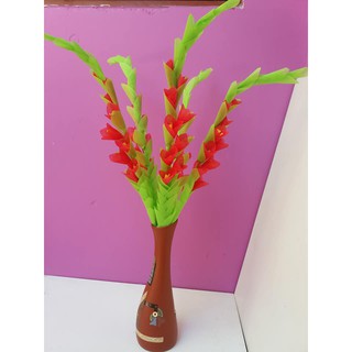 1 bộ HOA LAY ƠN chưa bình cắm (5 cành, hoa, lá, kẽm giấy, keo nến.0907519890..LONG HẢI, BRVT)