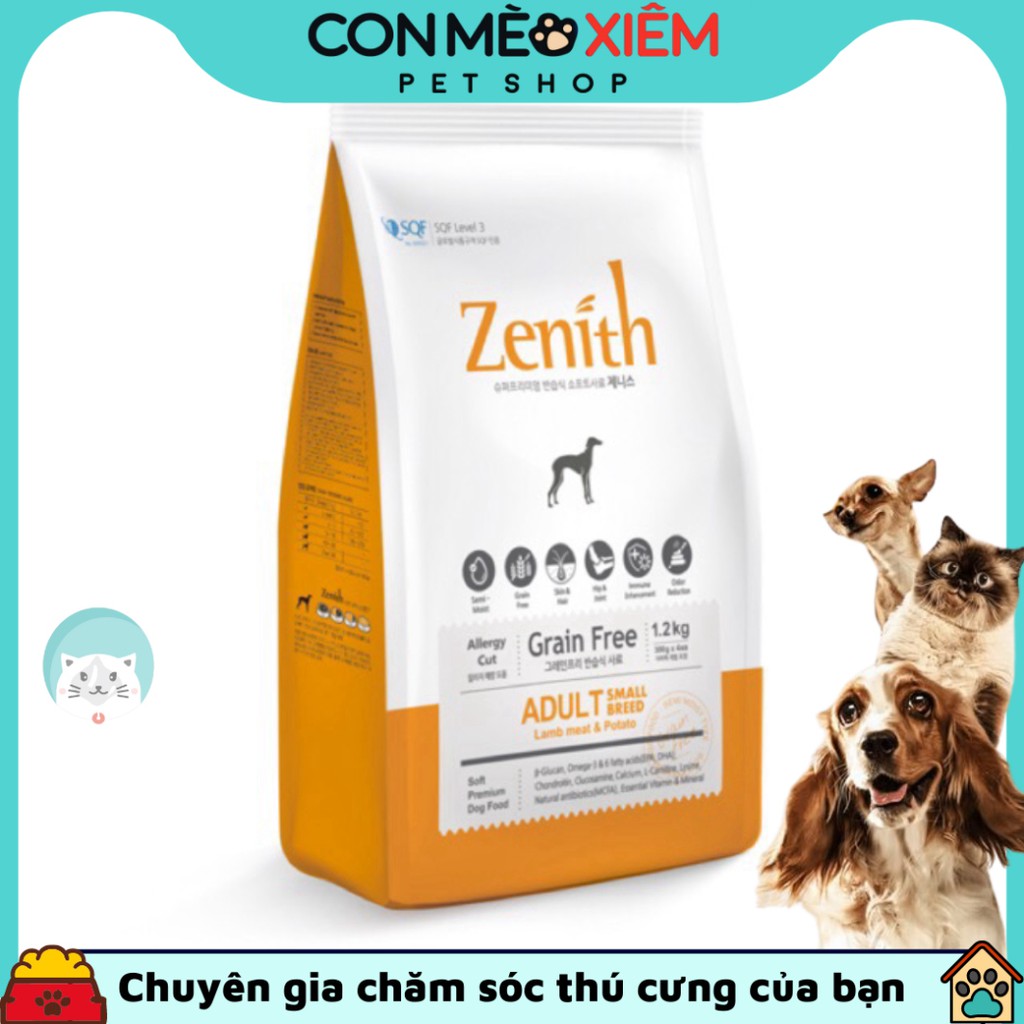 Hạt mềm ẩm cho chó lớn Zenith Adult 500g, thức ăn ướt cho cún trưởng thành Con Mèo Xiêm