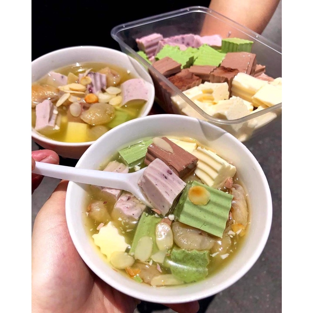 Set nguyên liệu chè khúc bạch Goocha hàng loại ngon nấu được 10-15 chén