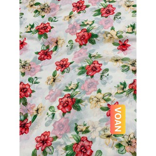 VẢI VOAN  HOA NHÍ - DÒNG VẢI THÔNG DỤNG - 1 MÉT X 1M5