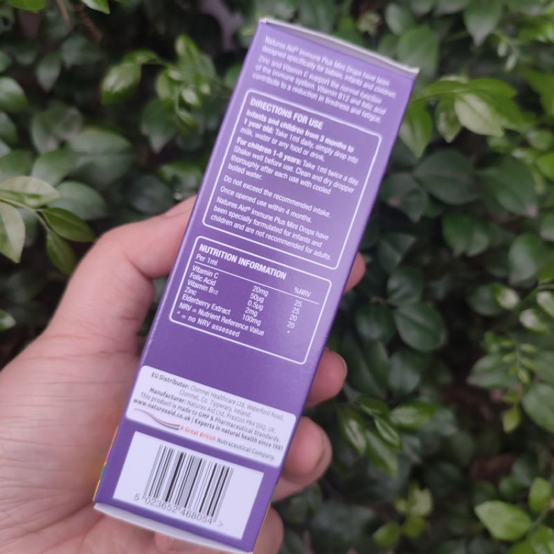 SIRO TĂNG ĐỀ KHÁNG IMMUNE DROPS NATURES AID CHO BÉ TỪ 3 THÁNG