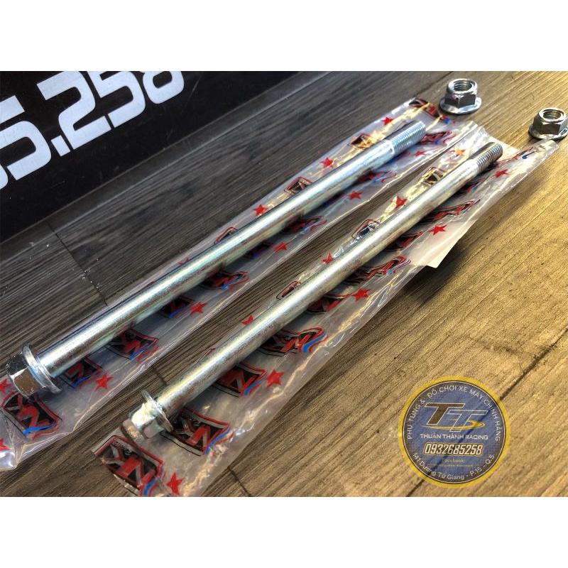 Cốt đùm trước sau sport/ cốt bánh trước sau NK kèm tán - Xipo/Satria2k/Rg110/Rgx/Rgv120