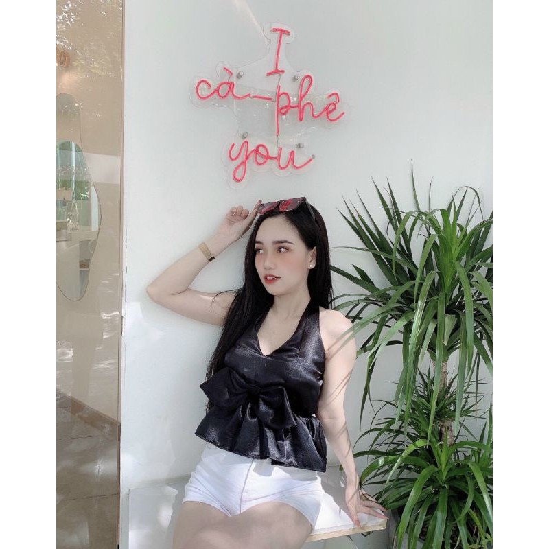 Yếm nơ phi lụa Free