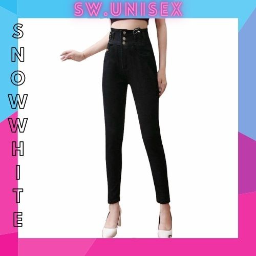 5 MẪU Quần Jean Nữ Quần Bò Nữ Lưng Cao Dáng Ôm Co Giãn Nhiều Màu QJN10