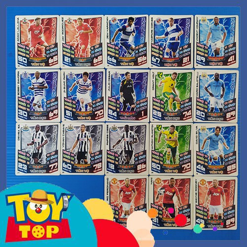 [Một thẻ] Thẻ cầu thủ bóng đá thẻ Poca Match Attax 12-13 mùa 2012-2013 thẻ cũ 2nd tổng hợp 2