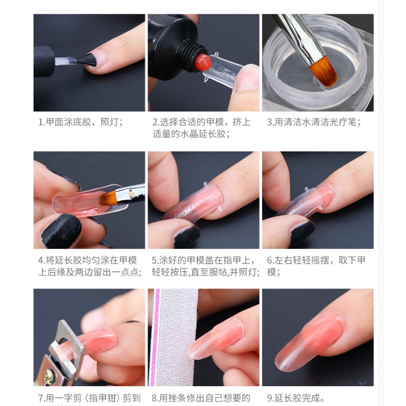 Gel Gôm Đắp Móng PinPai Với 5 Tông Màu Đẹp - Lẻ 1 Tuýp 30ml