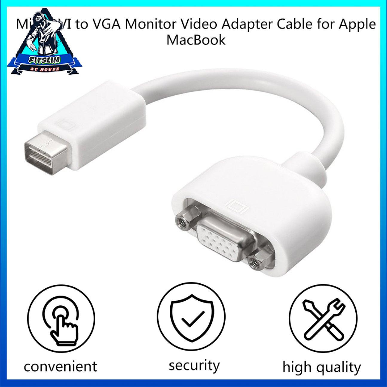 Cáp chuyển đổi video màn hình mini DVI sang VGA Nam-Nữ cho Apple MacBook