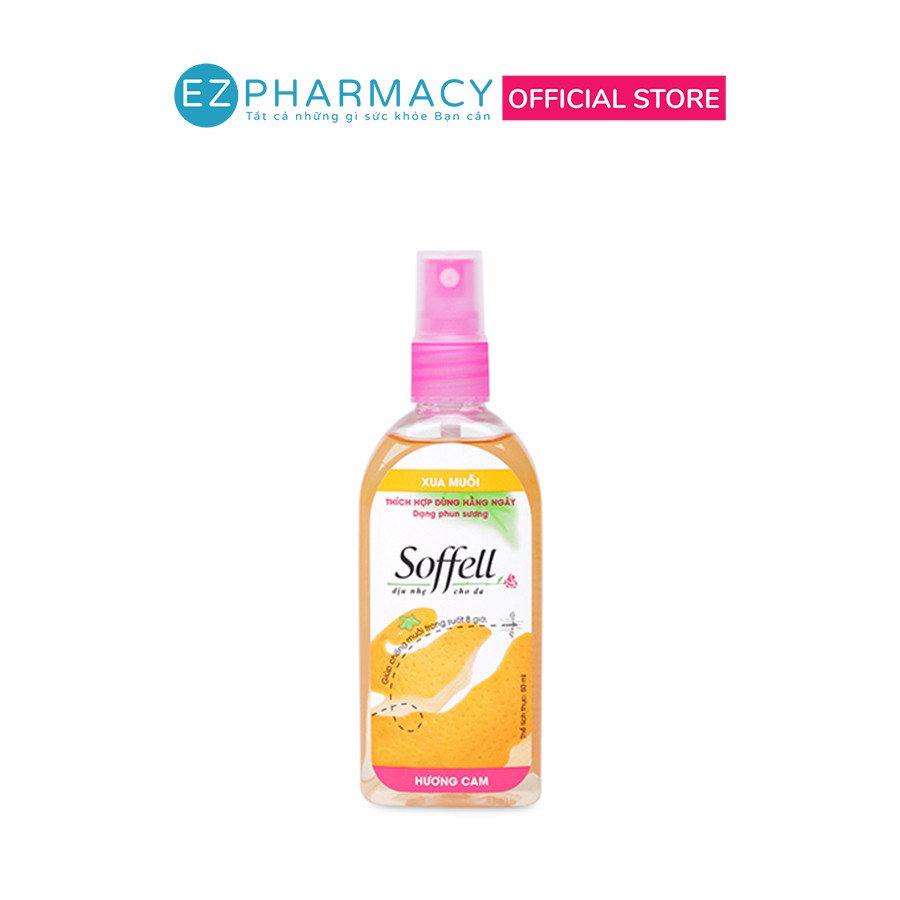 Xịt chống muỗi Soffell 30ml 80ml - hương cam