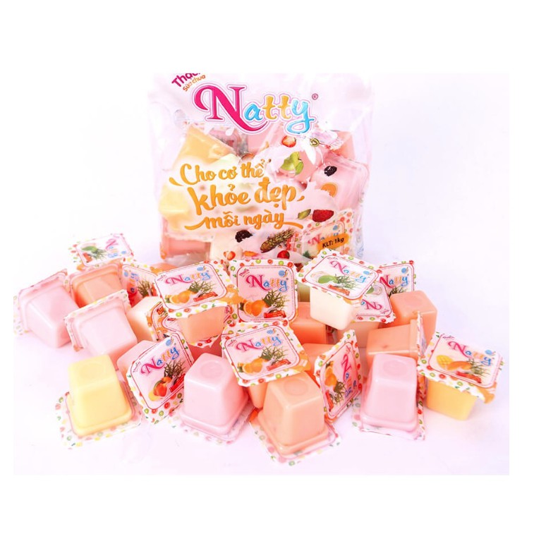 Thạch Sữa Chua Natty Long Hải Túi 432g