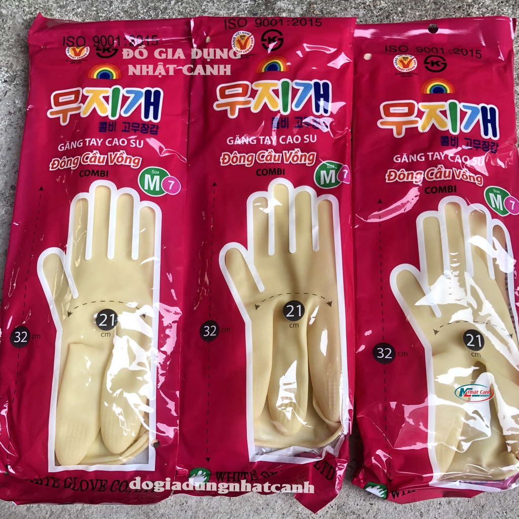 Găng tay cao su đông cầu vồng siêu bền