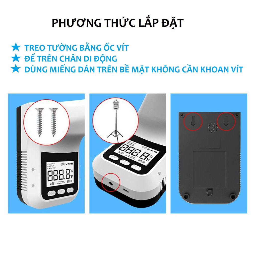 Máy đo thân nhiệt thông minh K3 Pro